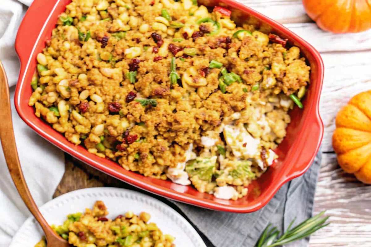 Best Thanksgiving Casserole with Stuffing