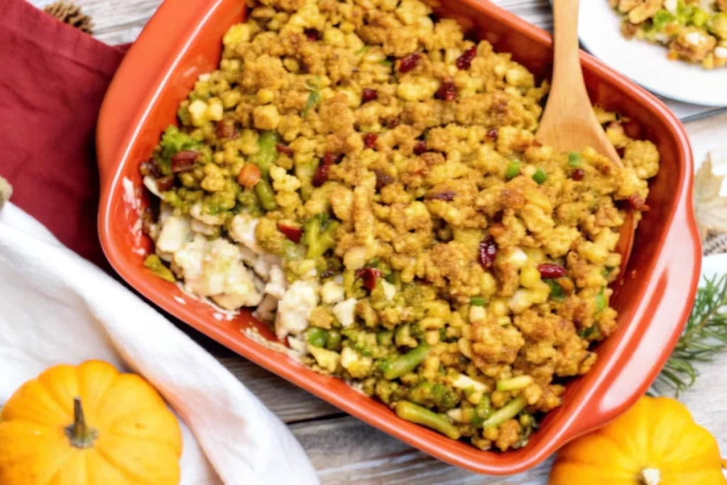 Best Thanksgiving Casserole with Stuffing