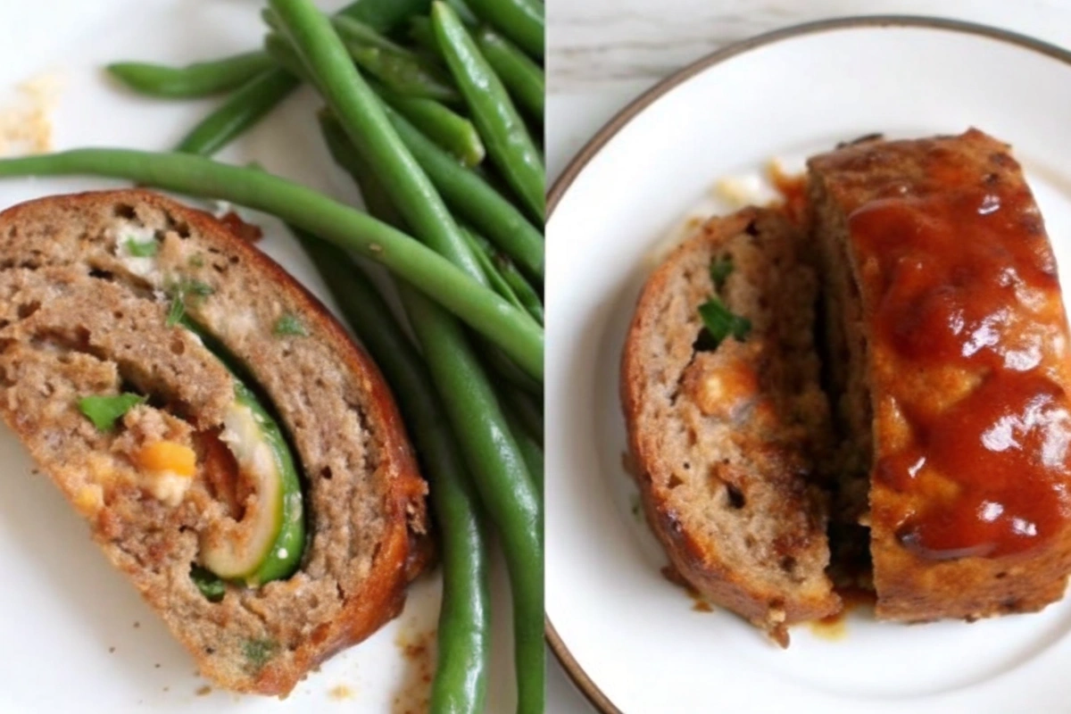 Cheese Stuffed Turkey Meatloaf