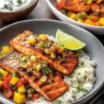 Chili Lime Salmon Bowls