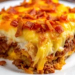 Cowboy Meatloaf and Potato Casserole