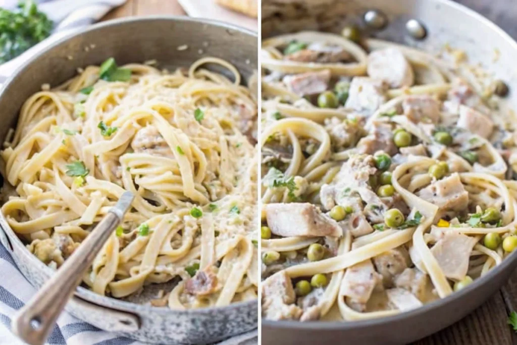 Creamy Canned Salmon Pasta