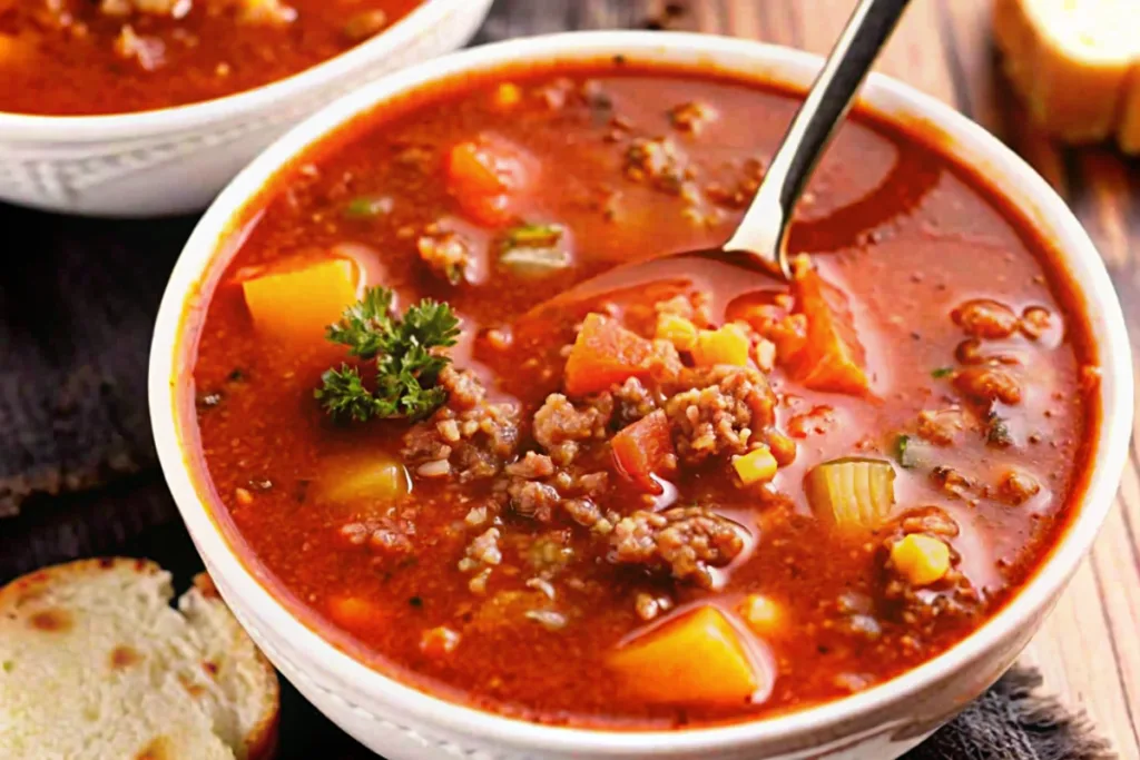 Easy Crock Pot Vegetable Beef Soup