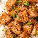 Ginger Sesame Salmon Bites