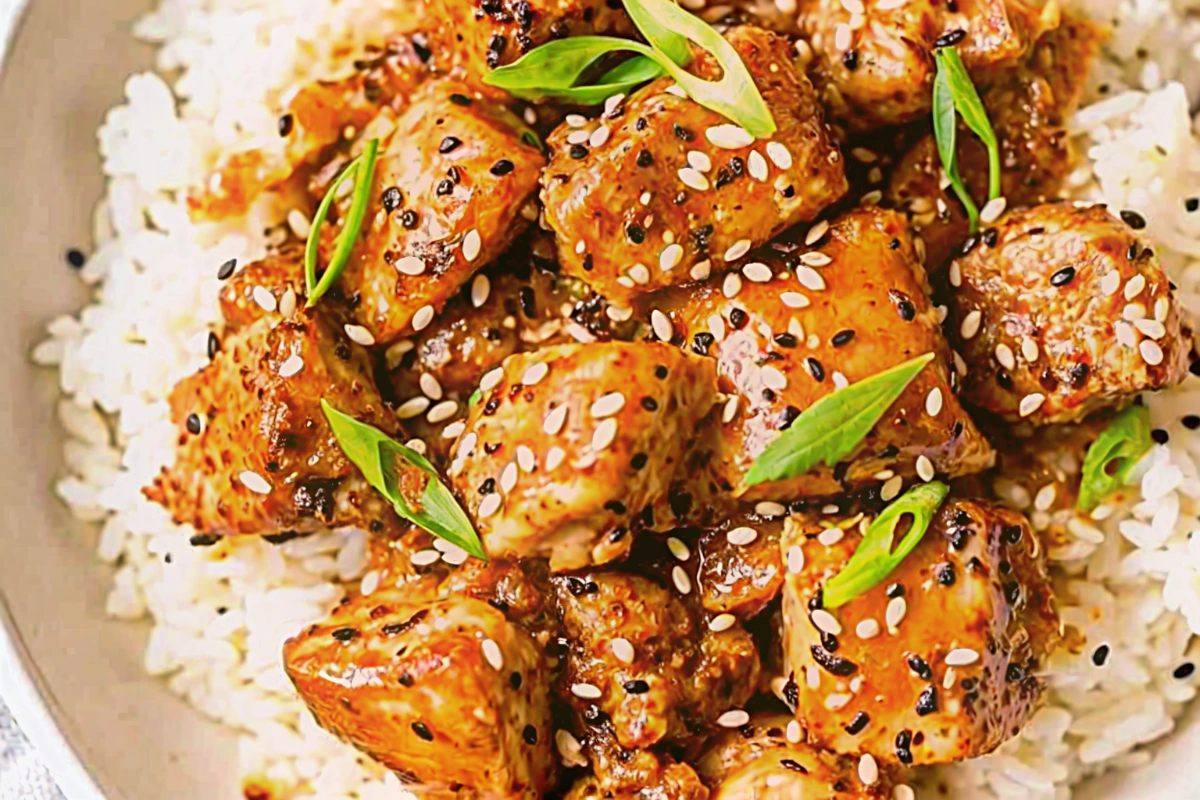 Ginger Sesame Salmon Bites