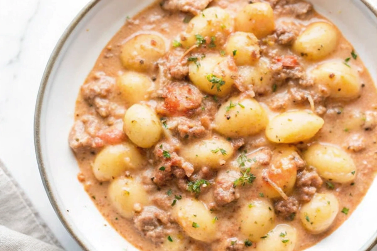 Ground Beef Gnocchi