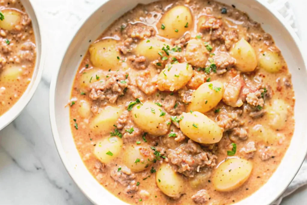 Ground Beef Gnocchi