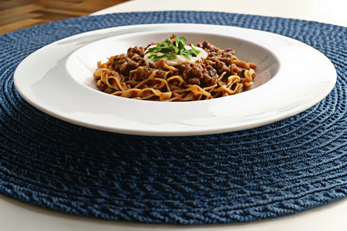 Ground Beef Stroganoff Noodles