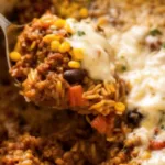 Mexican Ground Beef Casserole with Rice