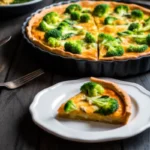 Salmon and Broccoli Quiche