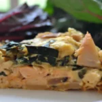 Salmon and Swiss Chard Quiche
