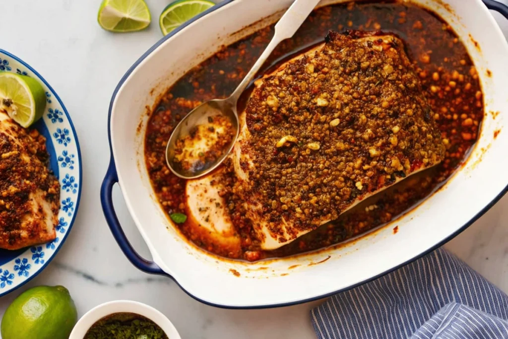 Salsa Macha Roast Salmon