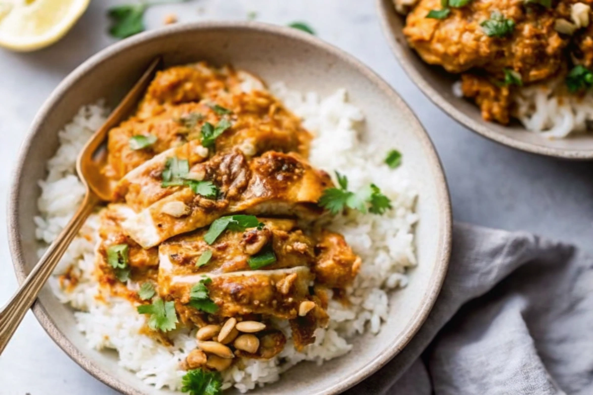 Slow Cooker Peanut Chicken