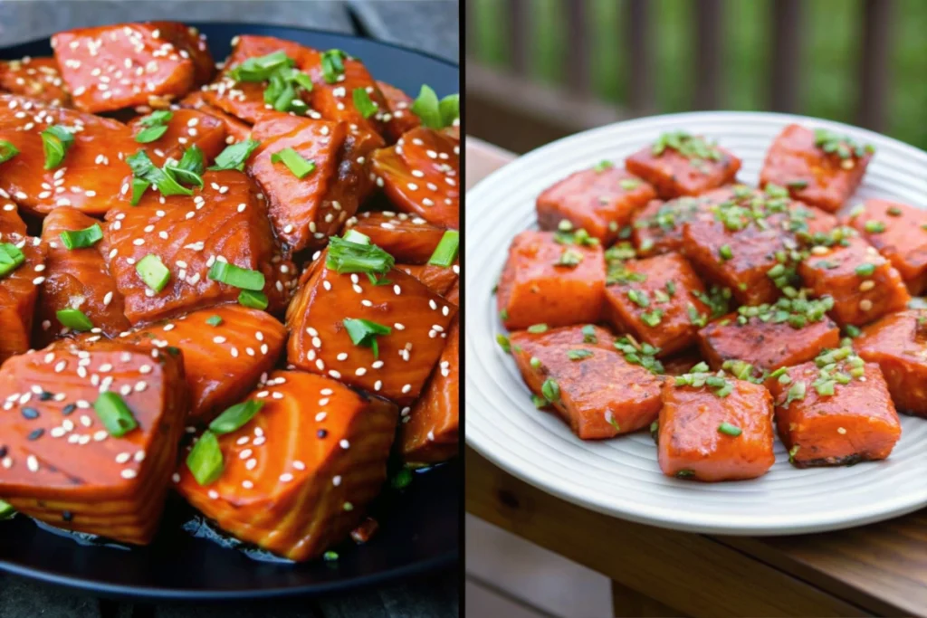 Smoked Salmon Burnt Ends