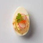 Smoked Salmon-Radish Deviled Eggs
