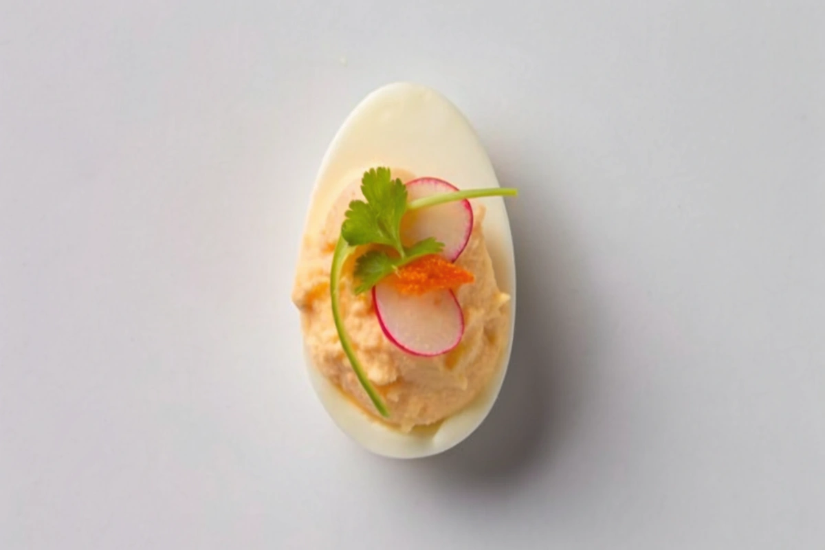 Smoked Salmon-Radish Deviled Eggs