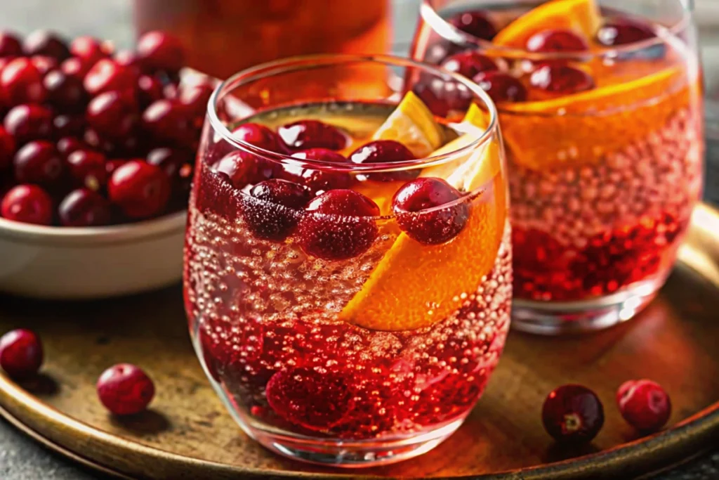 Thanksgiving Cranberry Spritzer