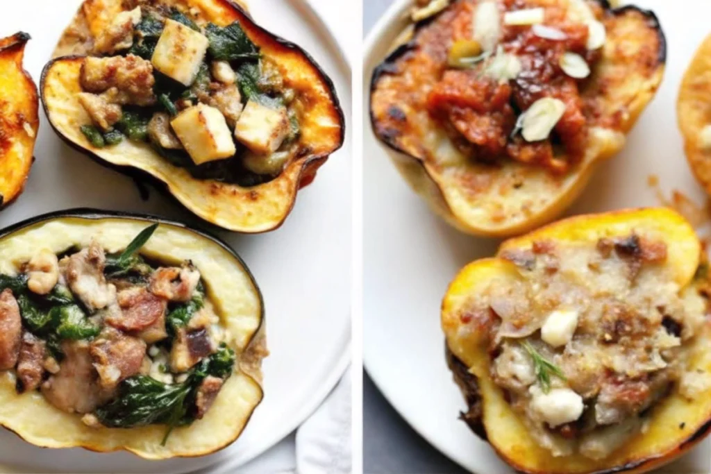 Thanksgiving Stuffed Acorn Squash