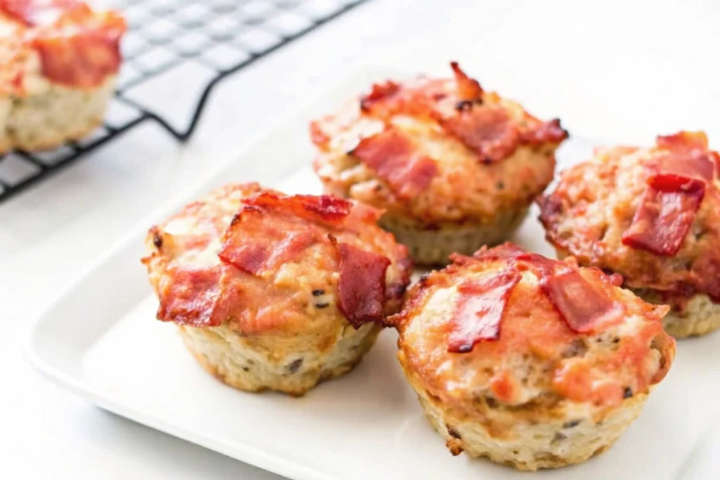 Turkey Meatloaf Muffins with Bacon