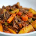 Braised Lamb with Roast Winter Vegetables