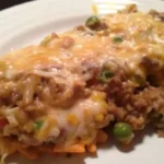 Cheesy Ground Beef Rice Casserole