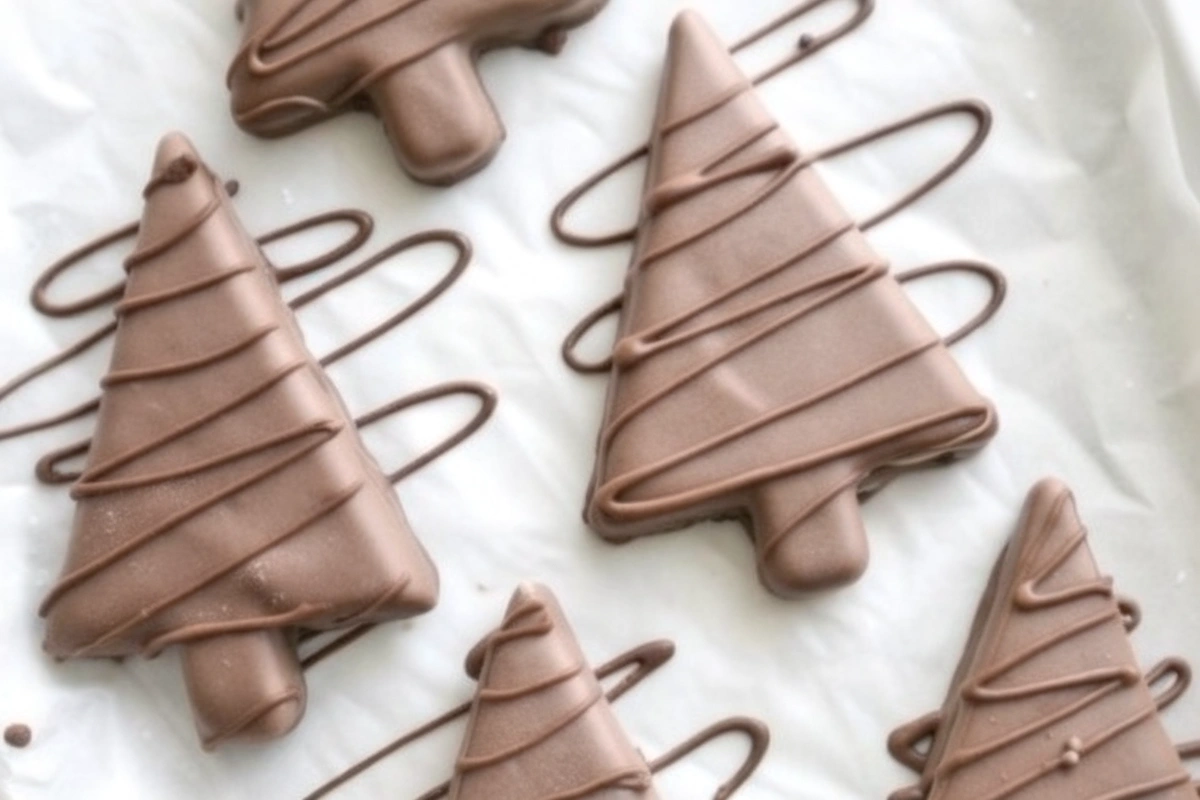 Chocolate Peanut Butter Christmas Trees