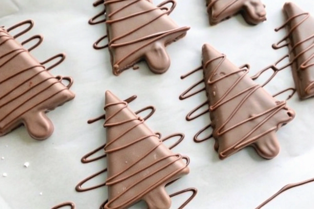 Chocolate Peanut Butter Christmas Trees