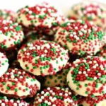 Christmas Cream Cheese Sprinkle Cookies