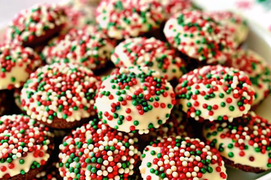 Christmas Cream Cheese Sprinkle Cookies