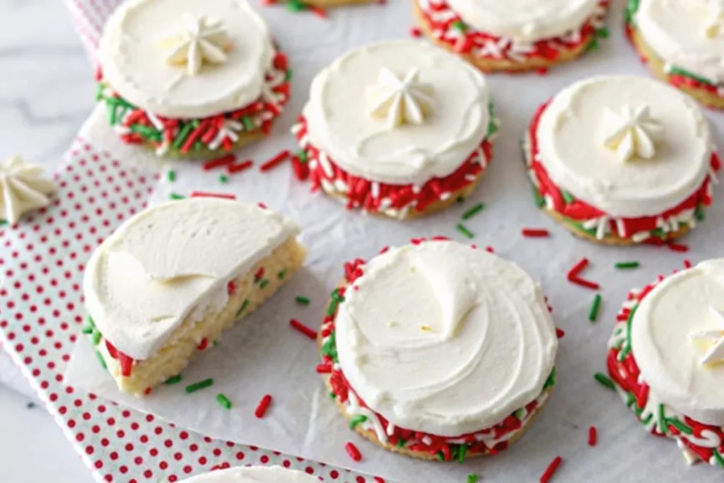 Christmas Funfetti Milkshake Cookies