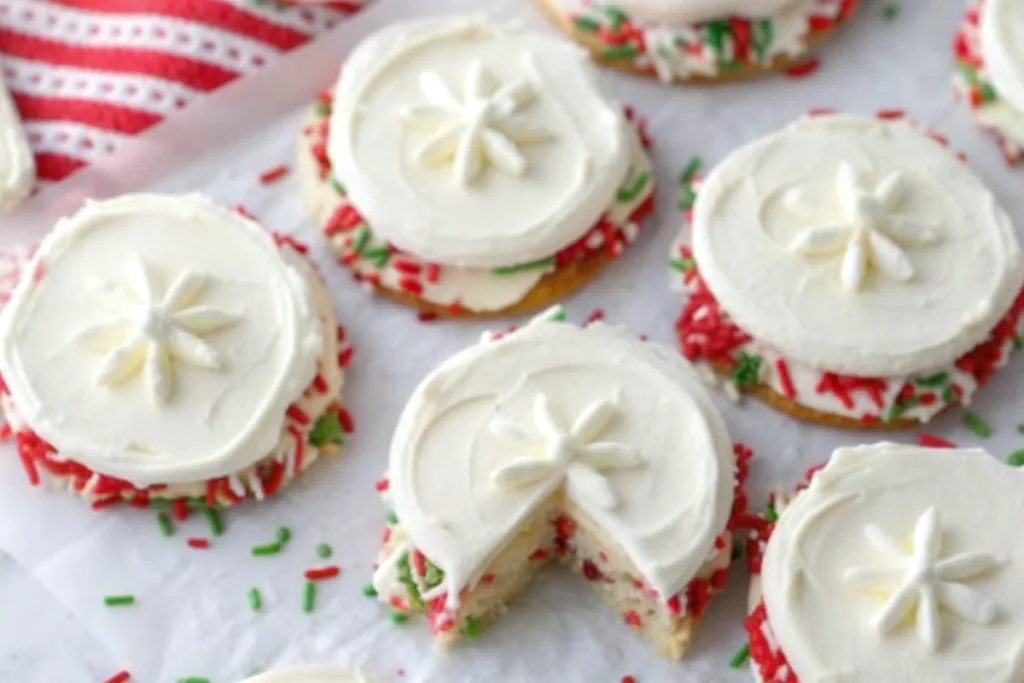 Christmas Funfetti Milkshake Cookies