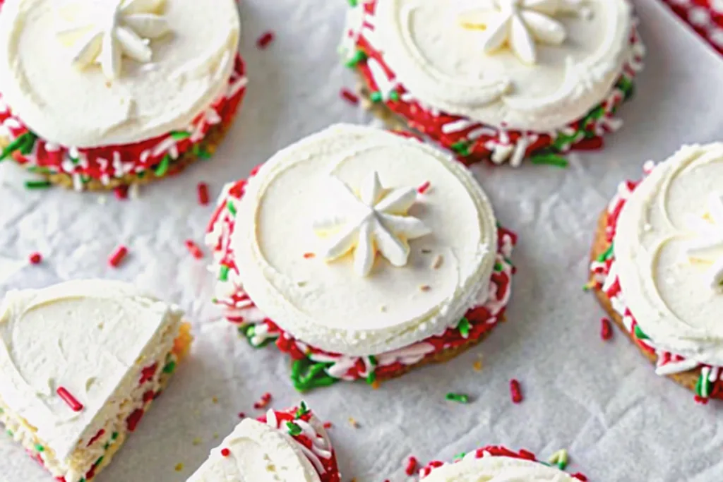 Christmas Funfetti Milkshake Cookies