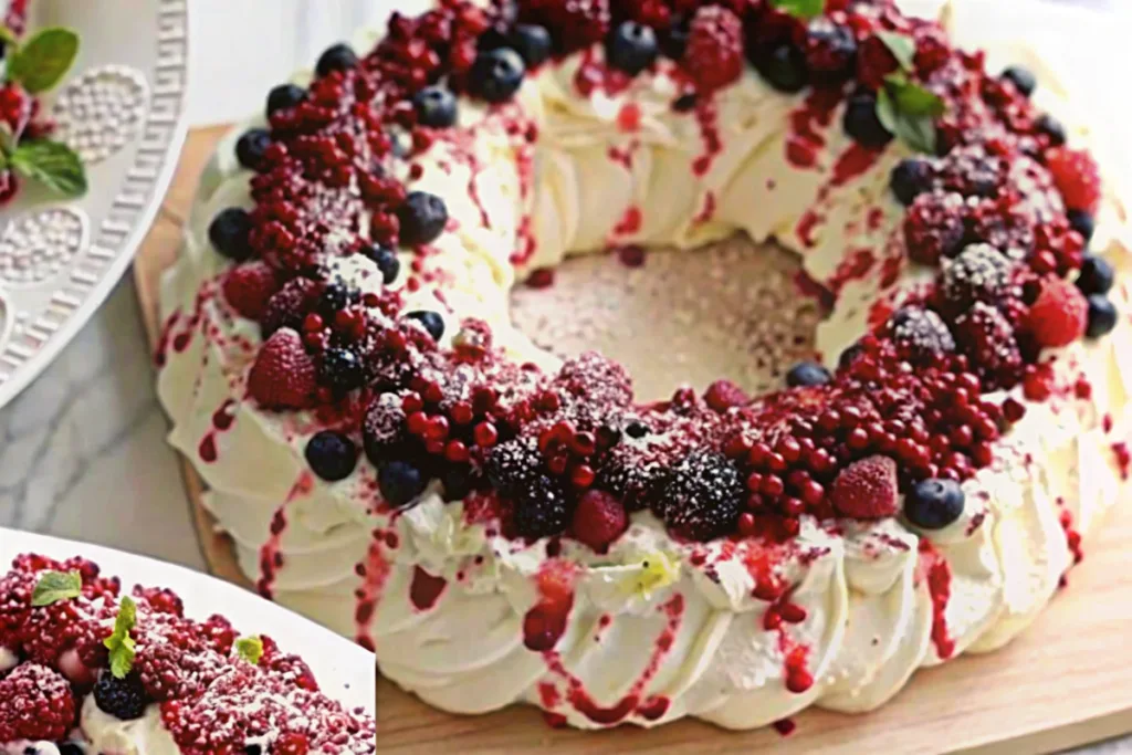 Christmas Pavlova Wreath