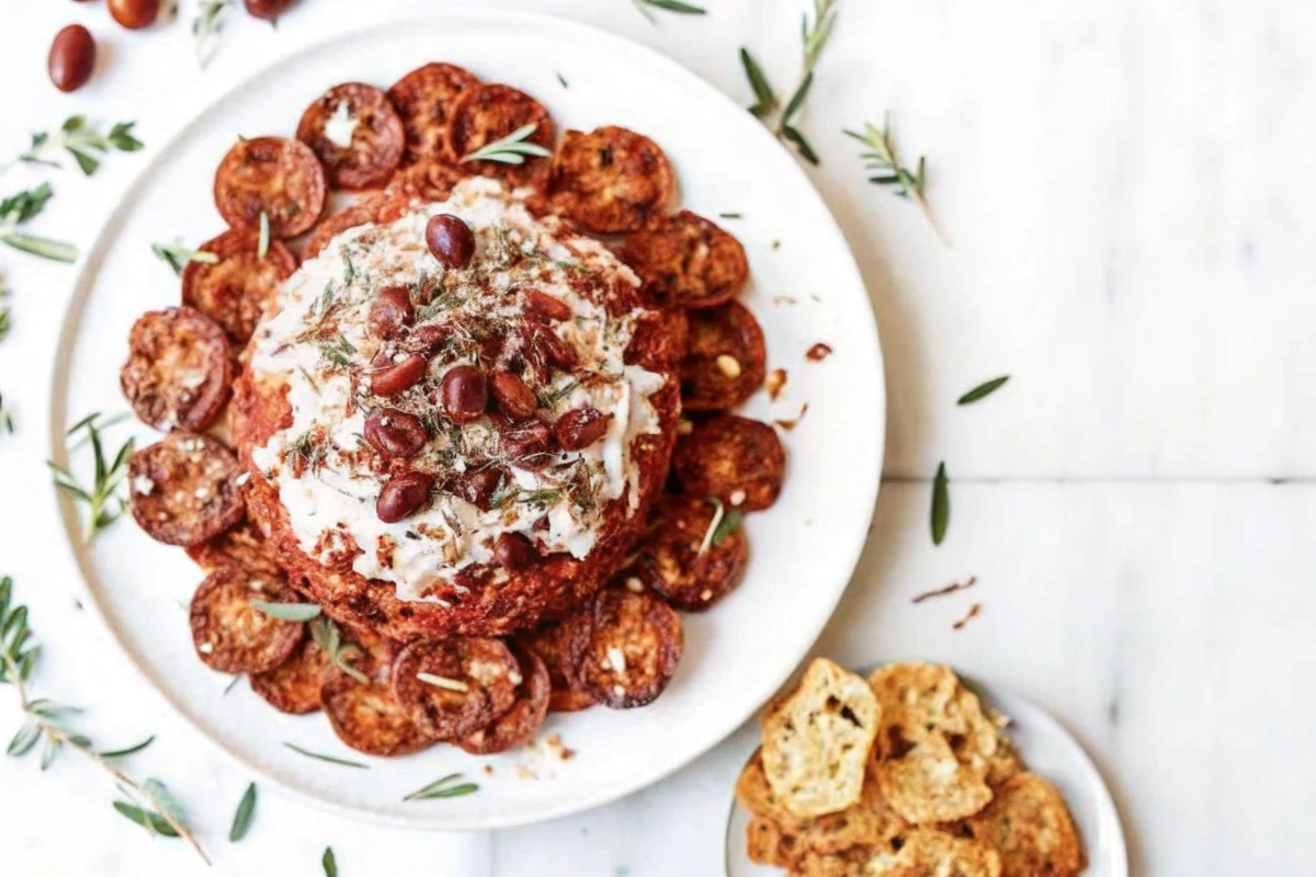 Cranberry Pecan Christmas Cheese Ball