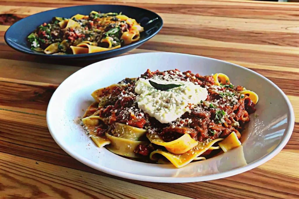 Crock Pot Veal Ragu with Fresh Ricotta