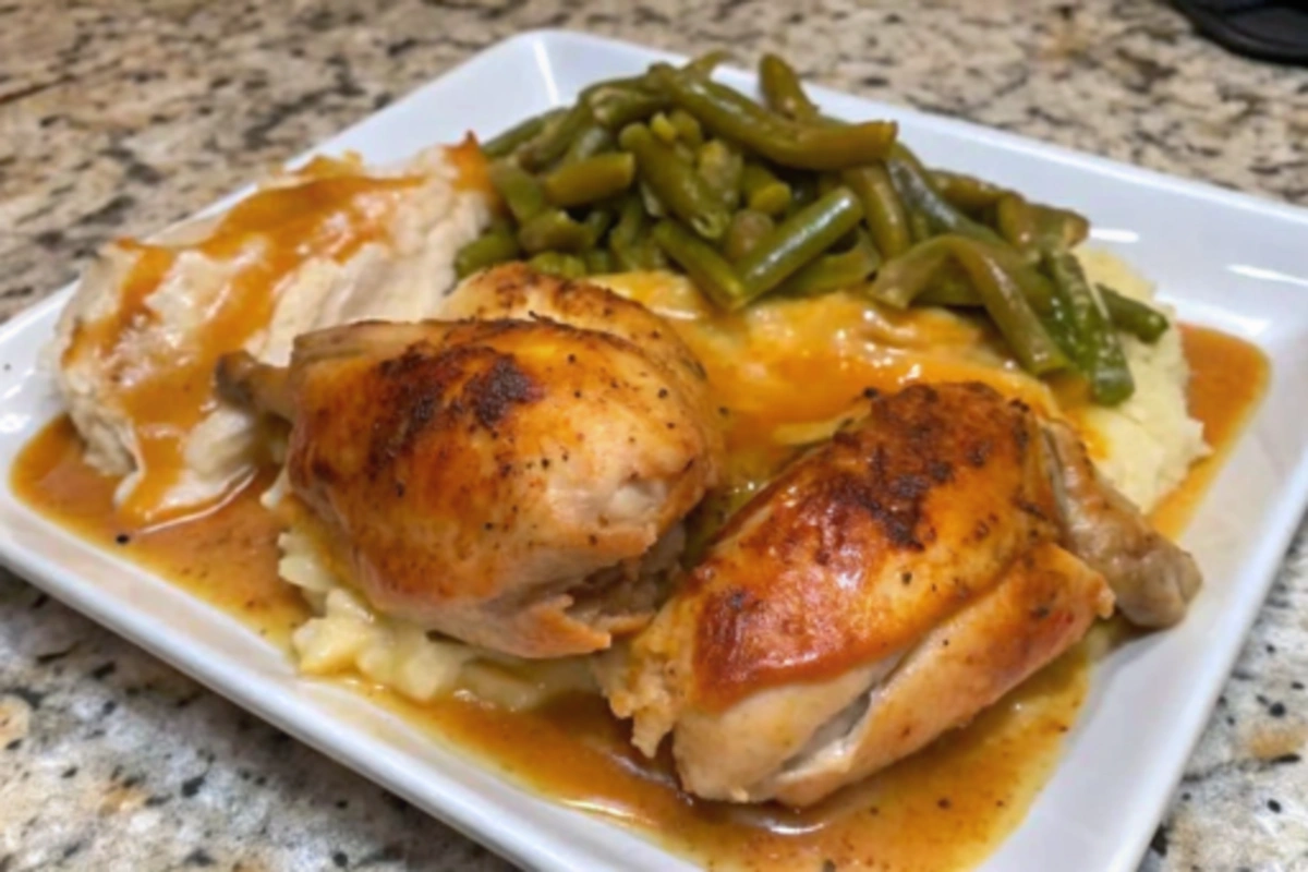 Crockpot Smothered Chicken Legs