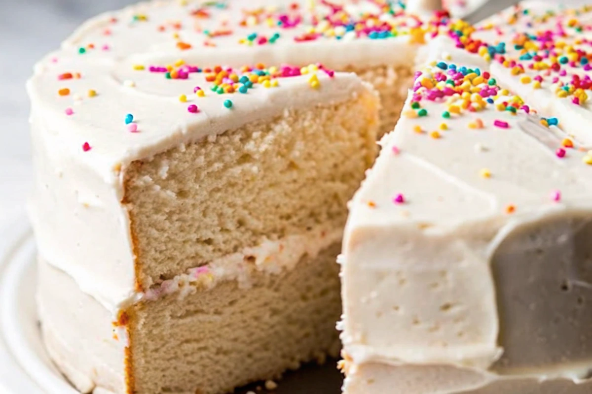 Easy Vanilla Vegan Gluten Free Cake