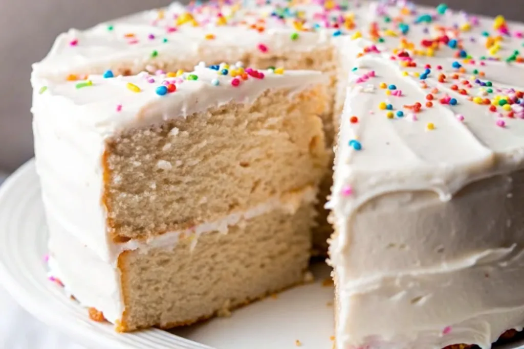 Easy Vanilla Vegan Gluten Free Cake