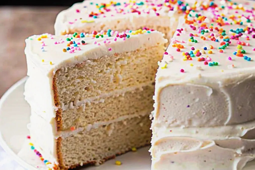 Easy Vanilla Vegan Gluten Free Cake
