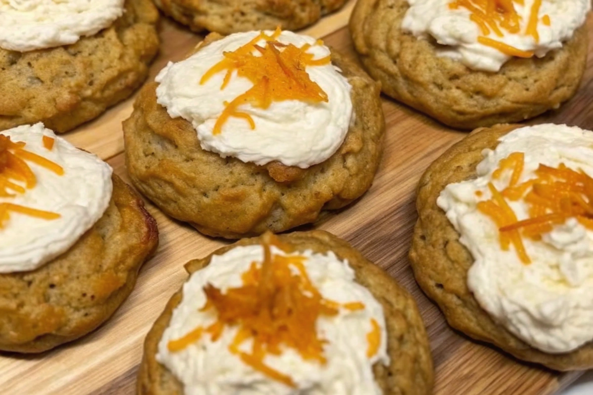 Fire Spiced Carrot Cake Cookies
