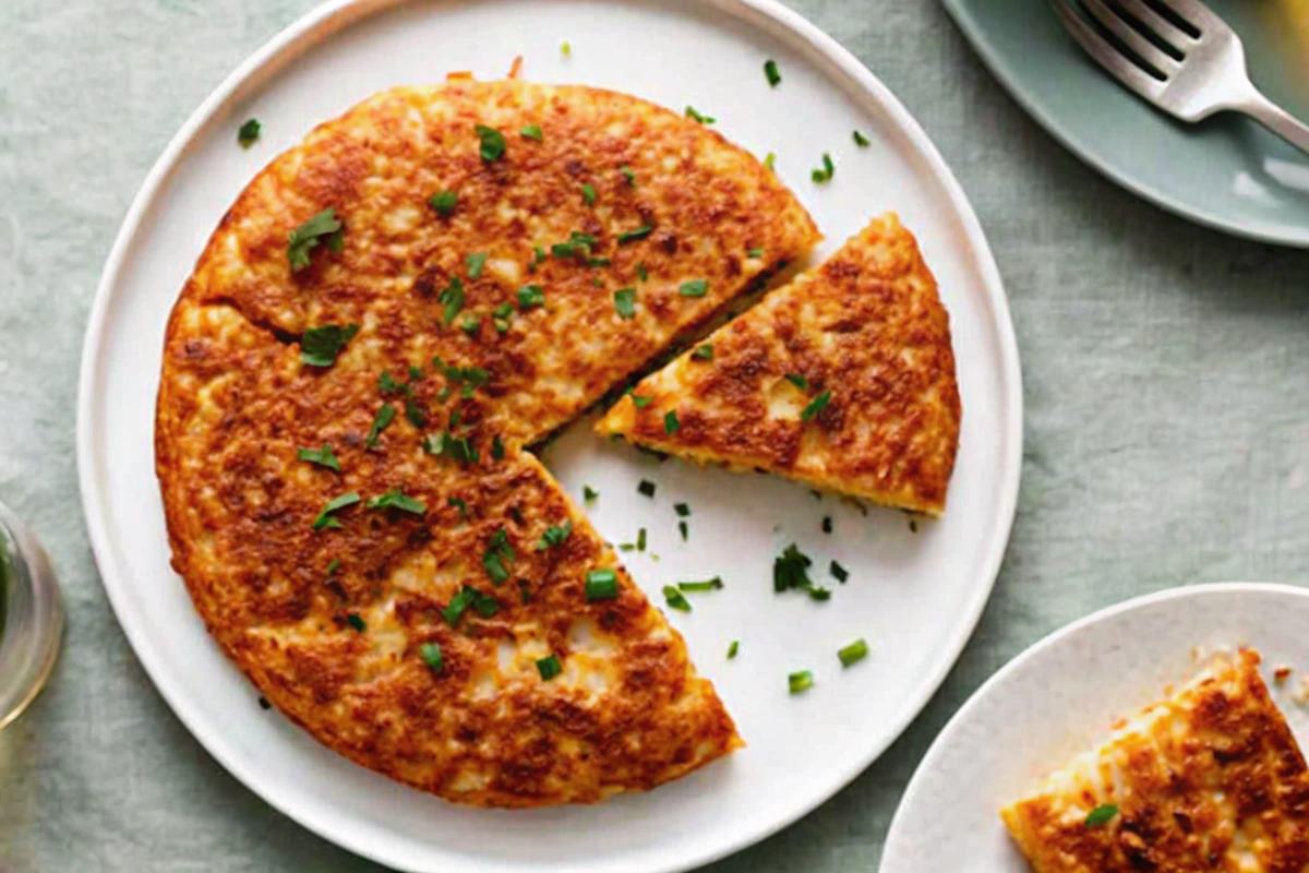 Garlicky Mashed Potato Cake Recipe