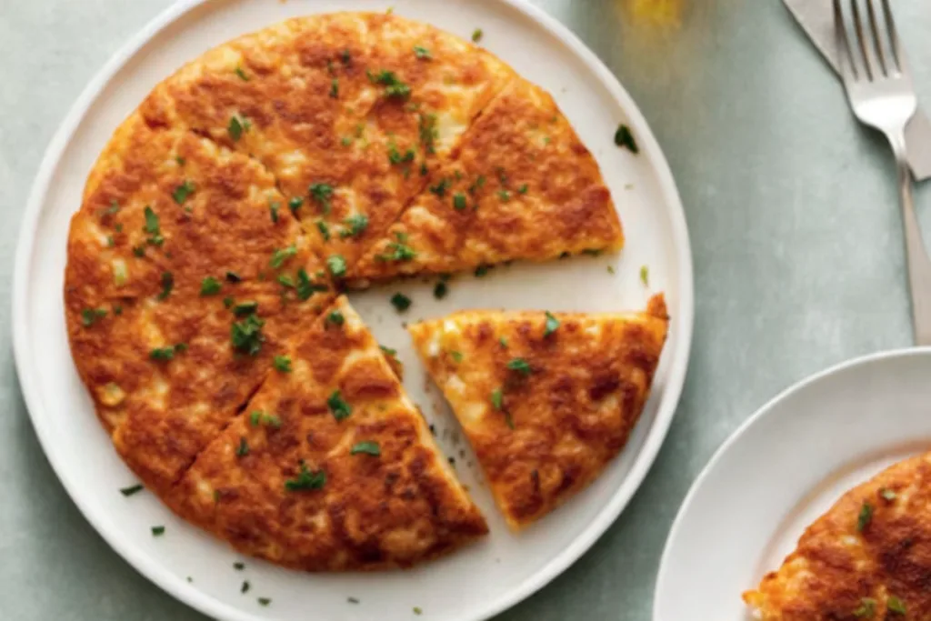 Garlicky Mashed Potato Cake Recipe