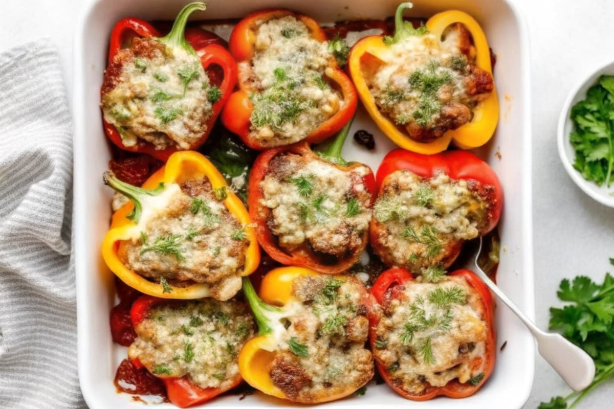 Ground Beef Stuffed Peppers