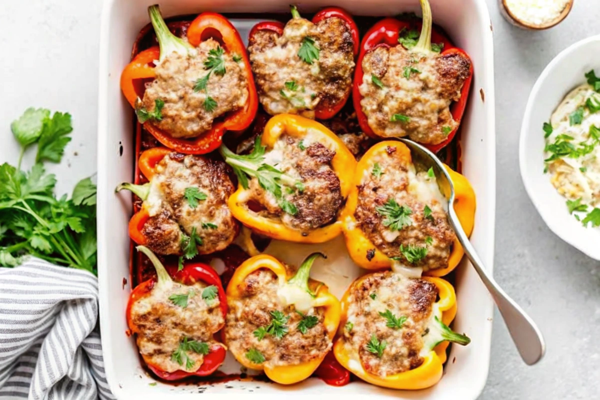 Ground Beef Stuffed Peppers
