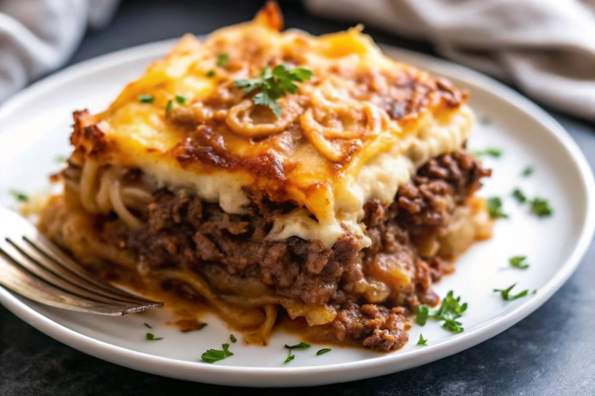 Ground beef and pasta