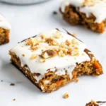 Healthy Carrot Cake Bars