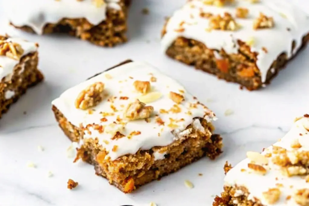 Healthy Carrot Cake Bars
