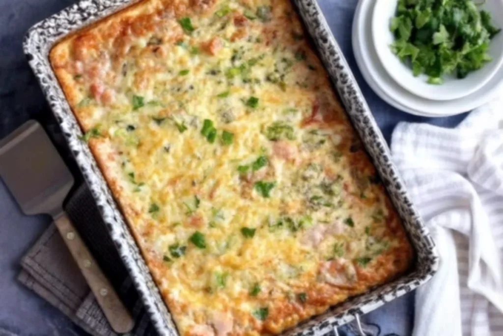 Italian Egg Bake with Prosciutto and Vegetables
