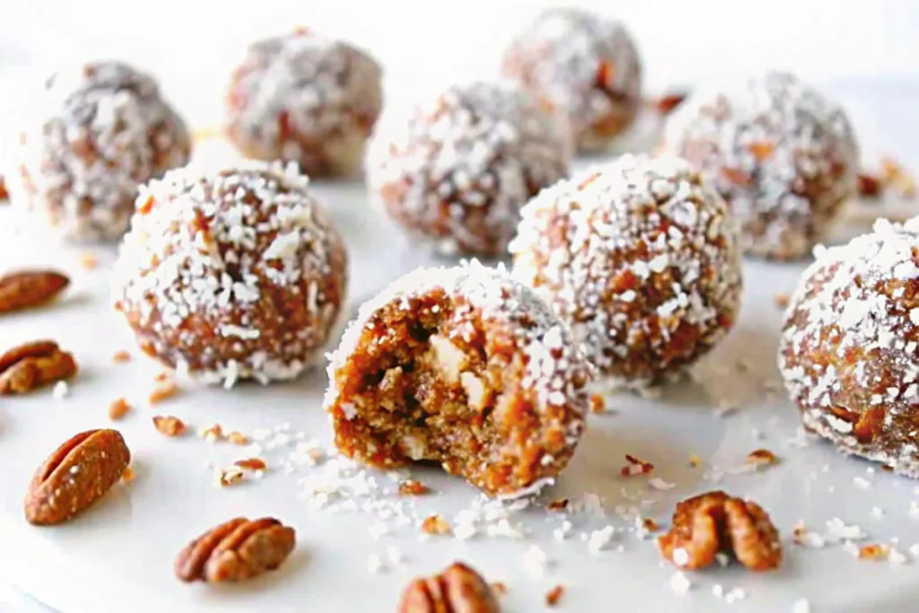 Low-Fodmap Carrot Cake Protein Balls
