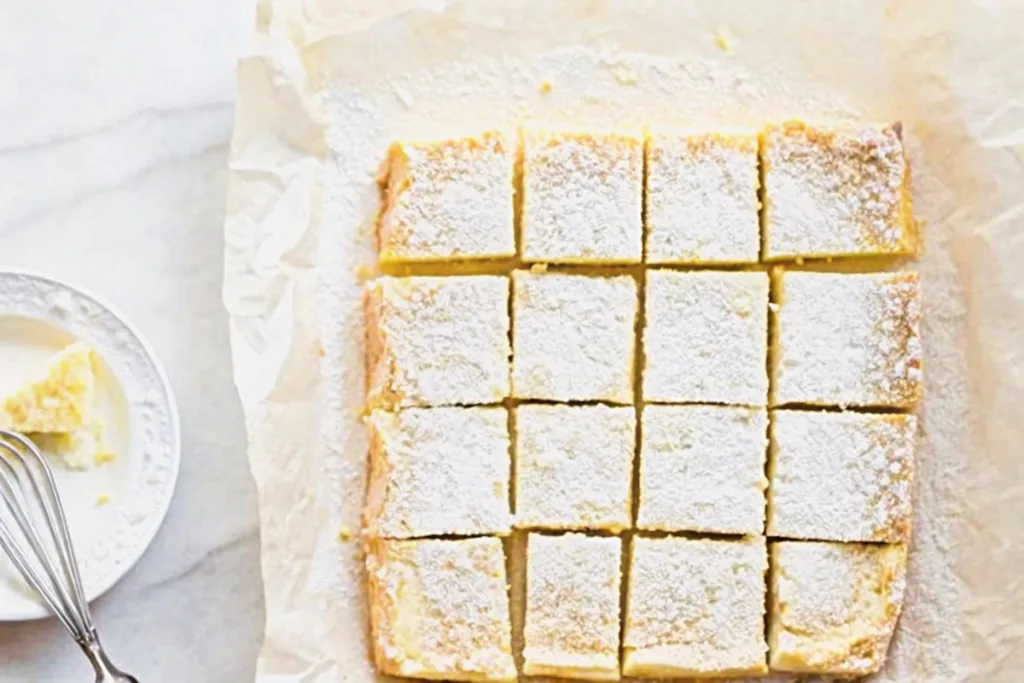 Meyer Lemon Bars with a Coconut Crust